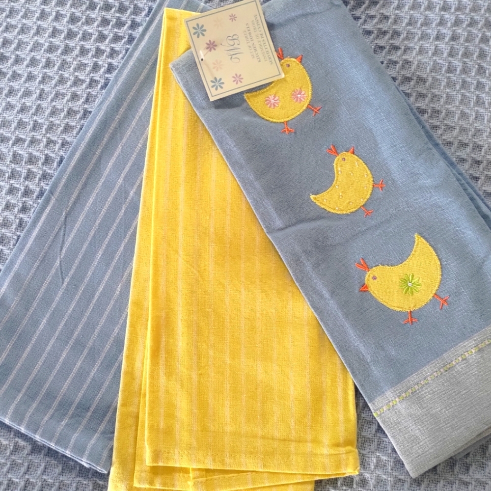 Easter Chick Hand Towels